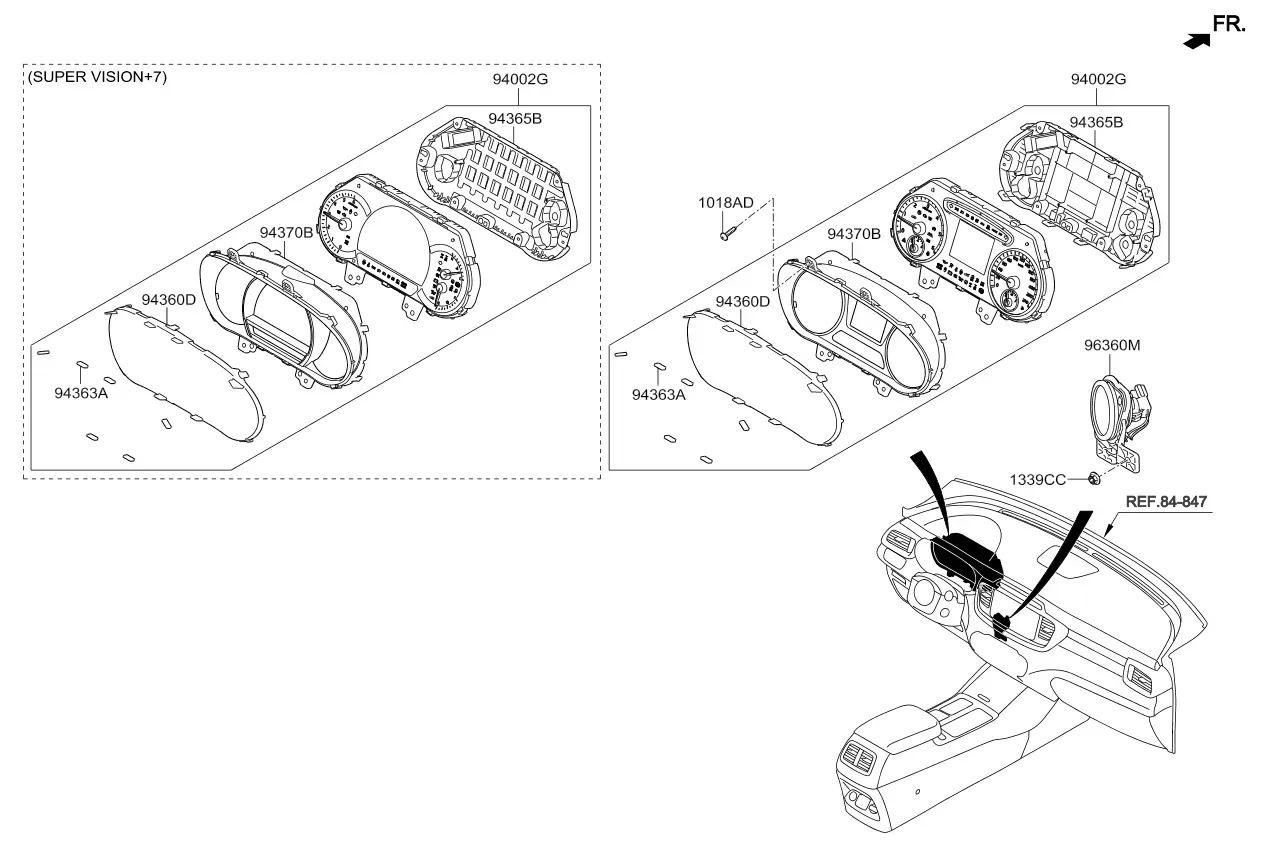 Instrument cluster diagram