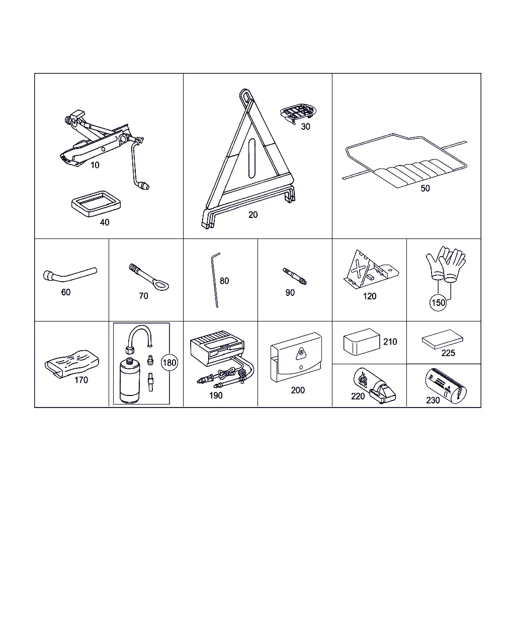 Tools and Accessories diagram