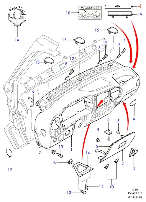 Instrument panel diagram