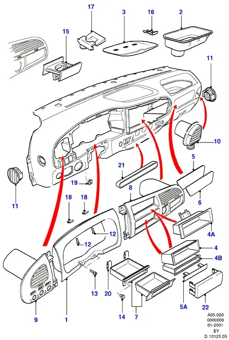 Instrument panel diagram