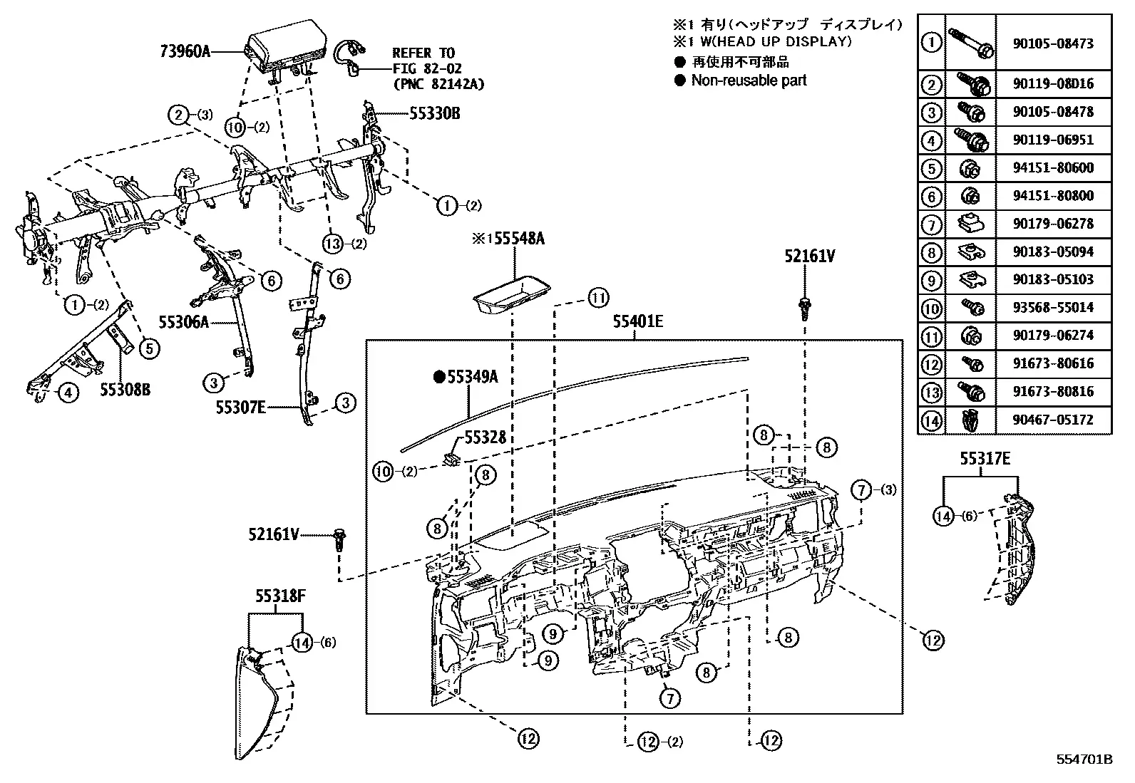Instrument panel diagram