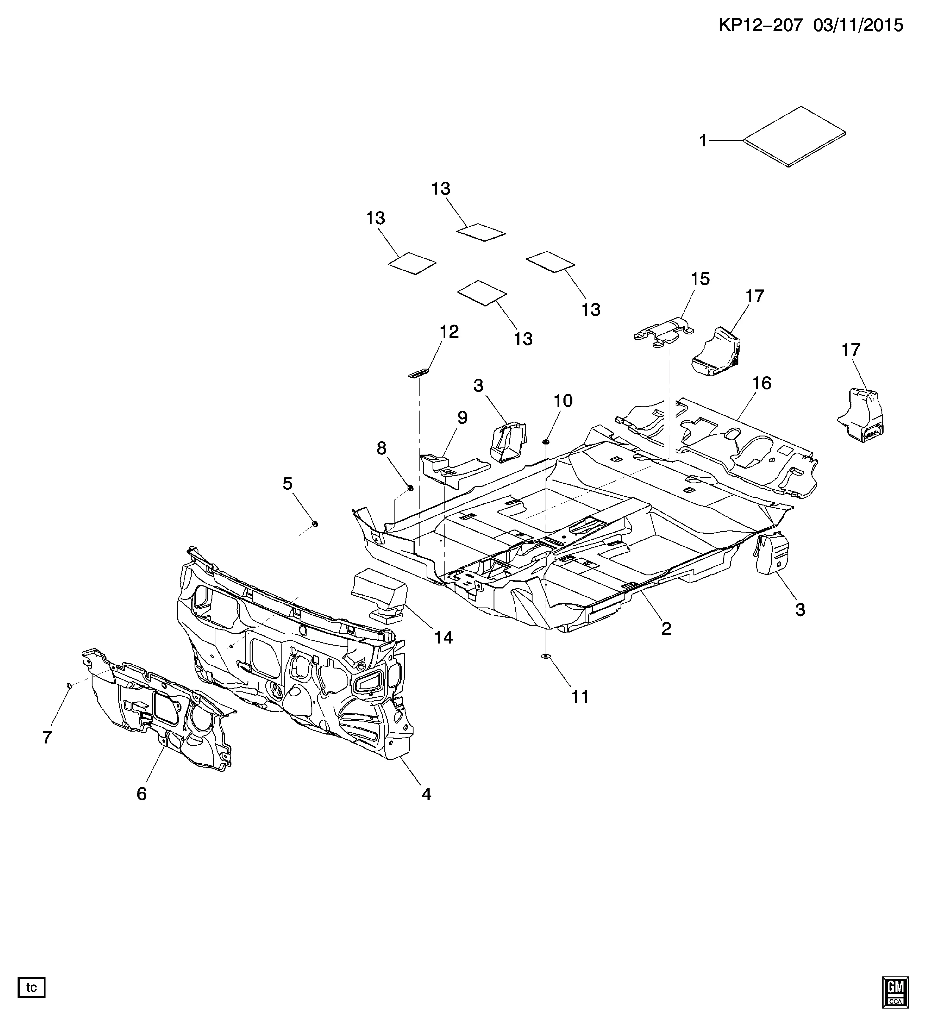 Body insulation diagram