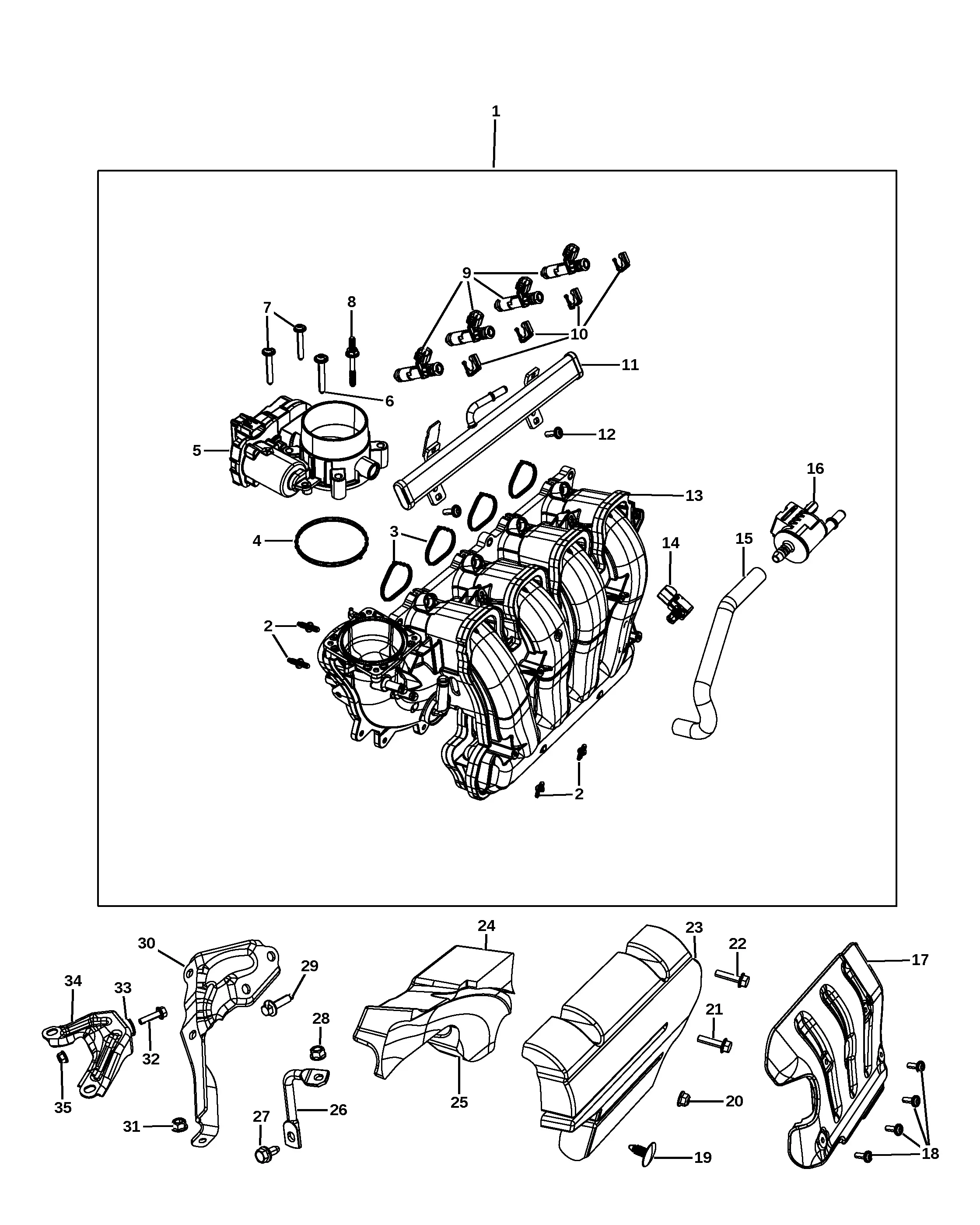 Intake manifold diagram