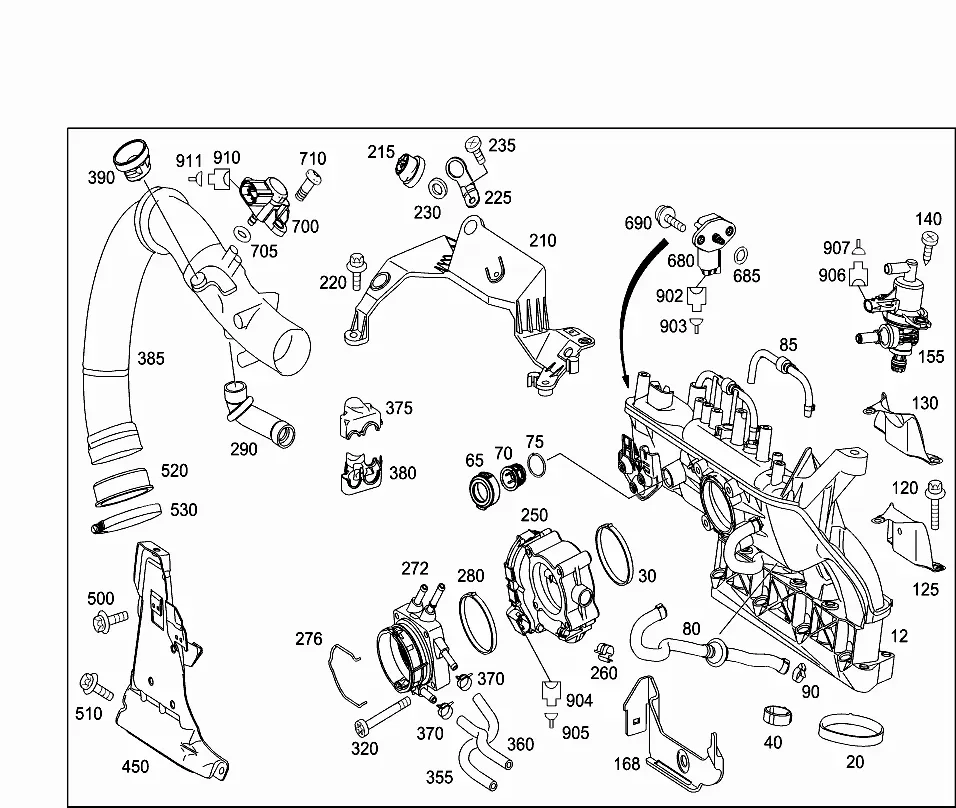 Intake manifold 2 diagram