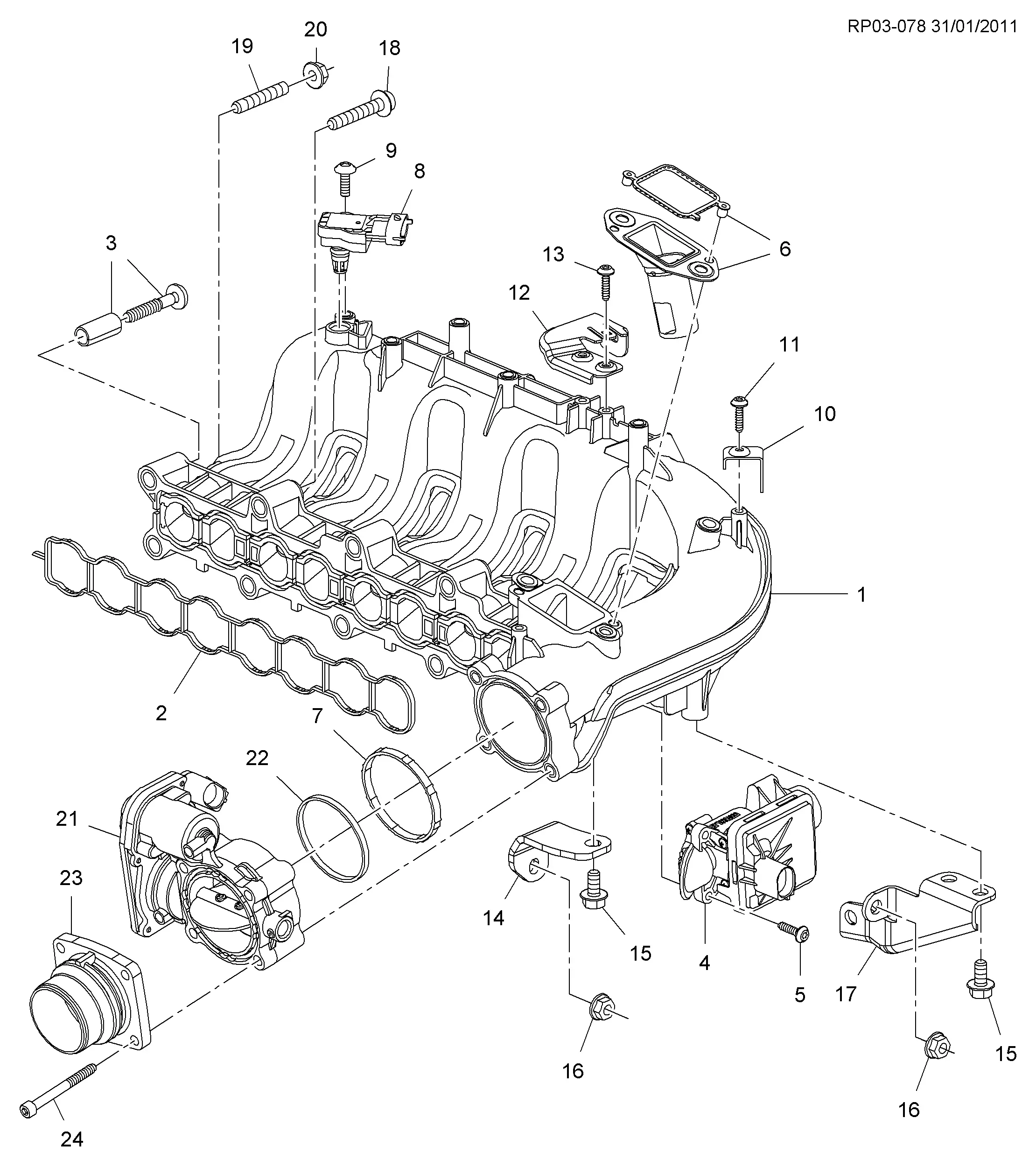 Intake manifold diagram