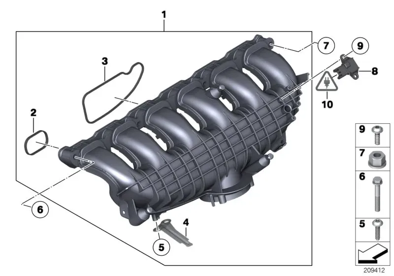 Intake manifold diagram