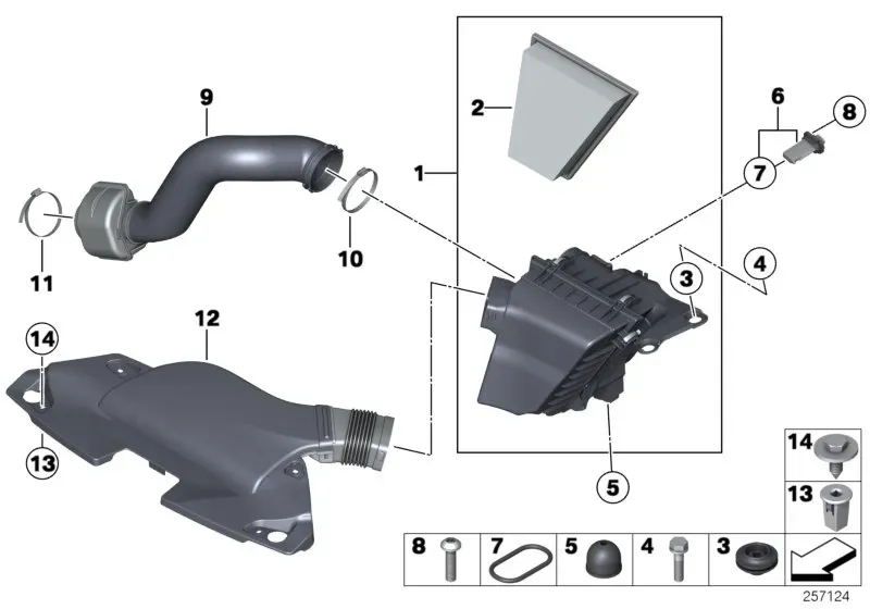 Air intake system diagram