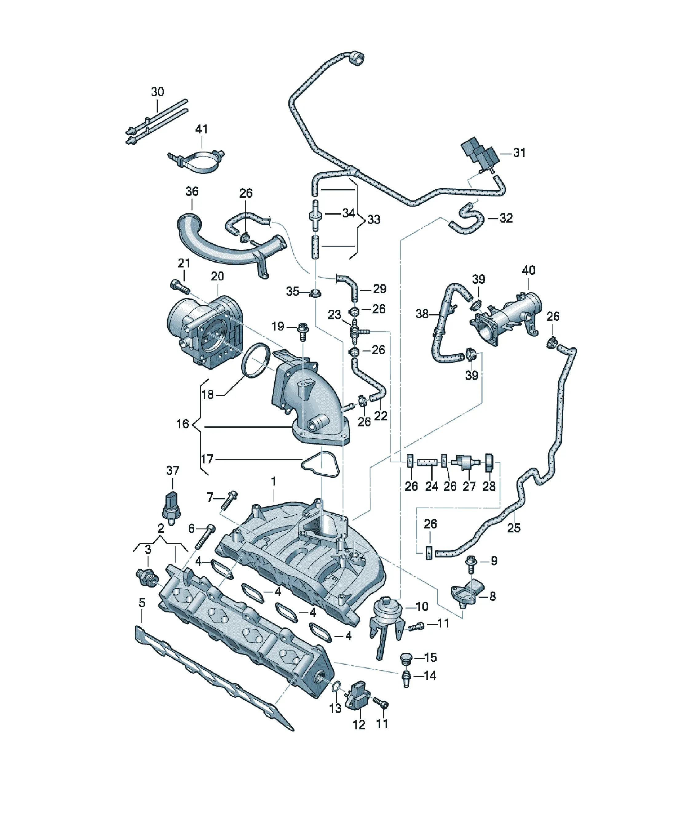 Intake manifold diagram