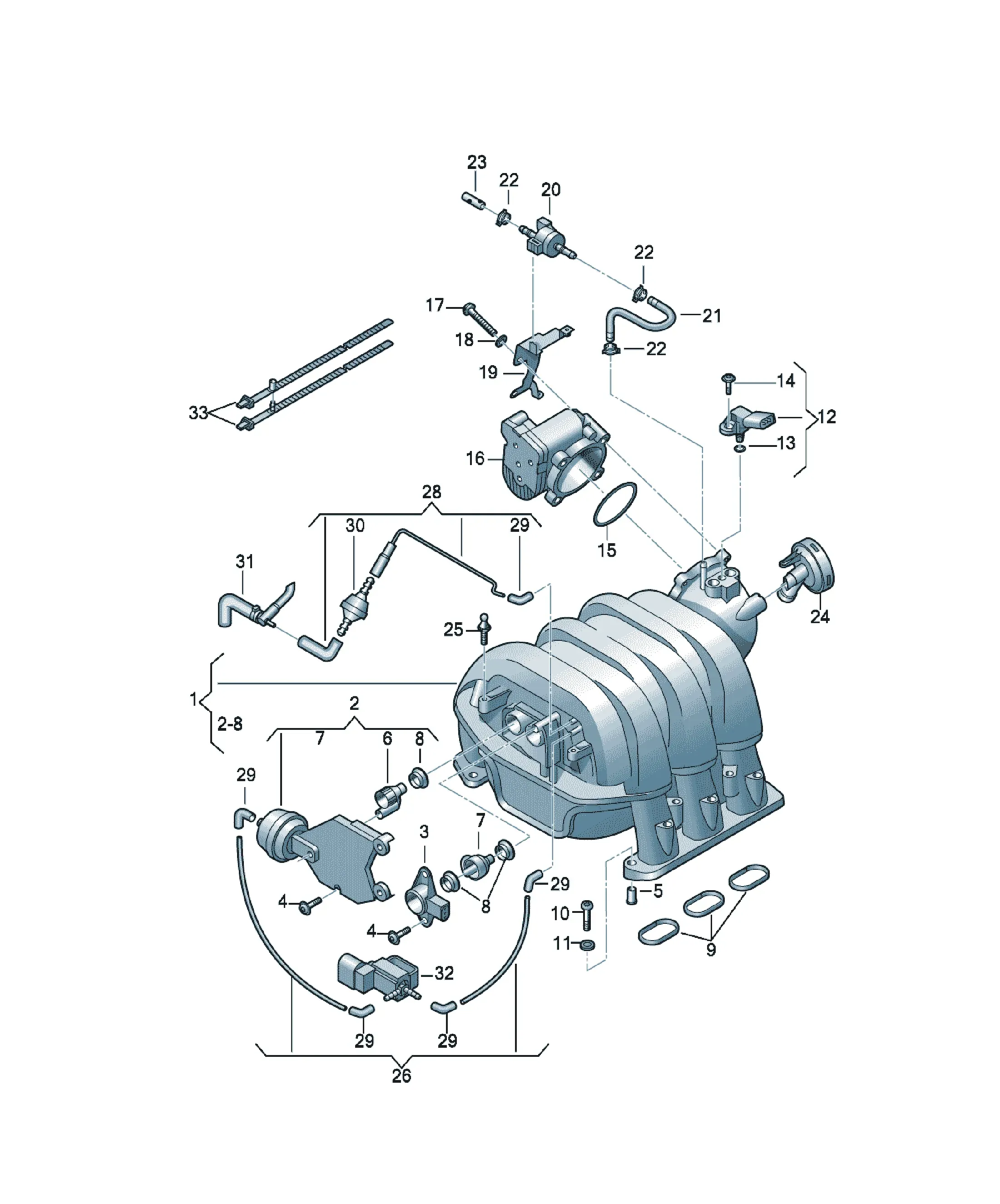 Intake manifold diagram