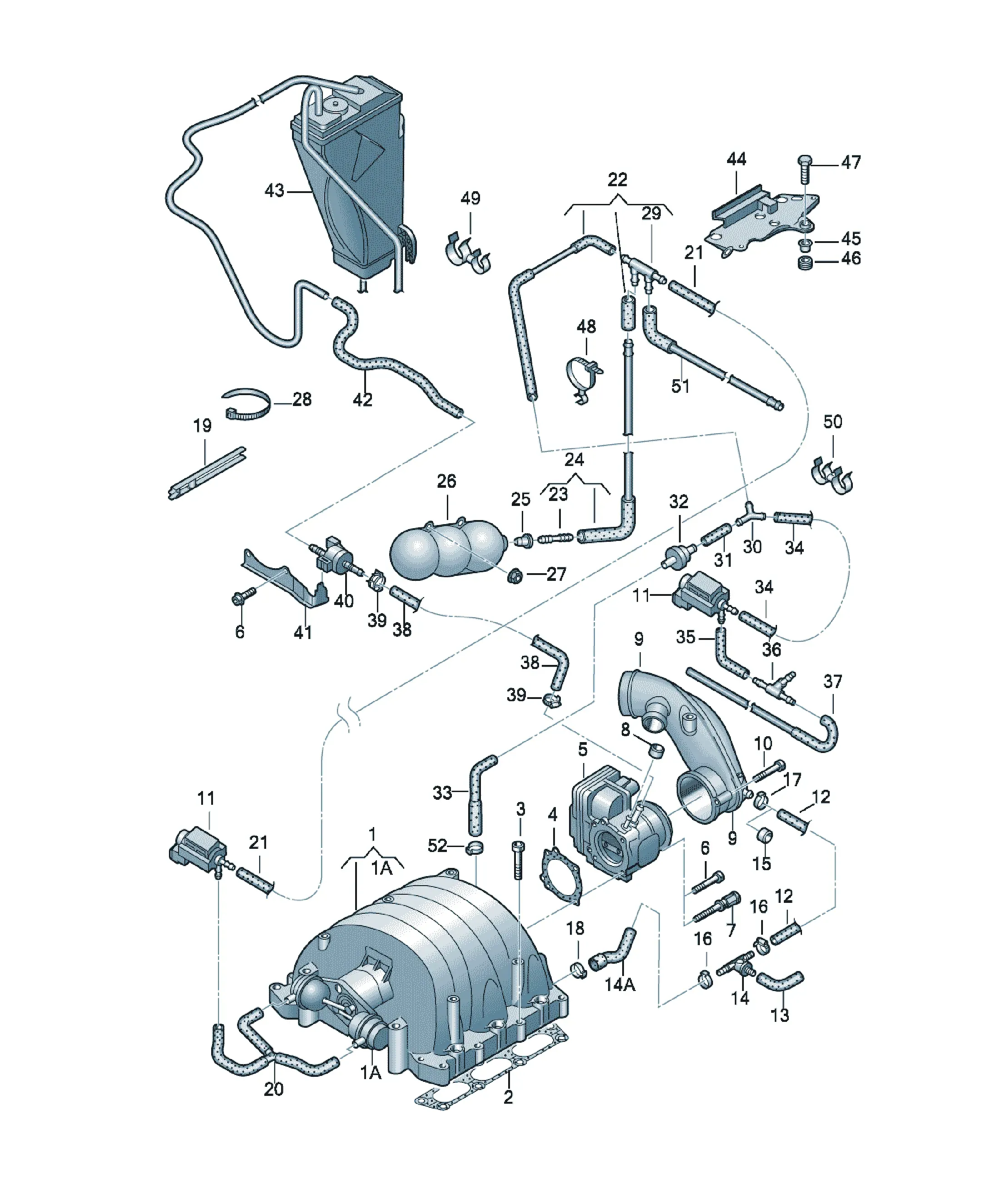 Intake manifold diagram