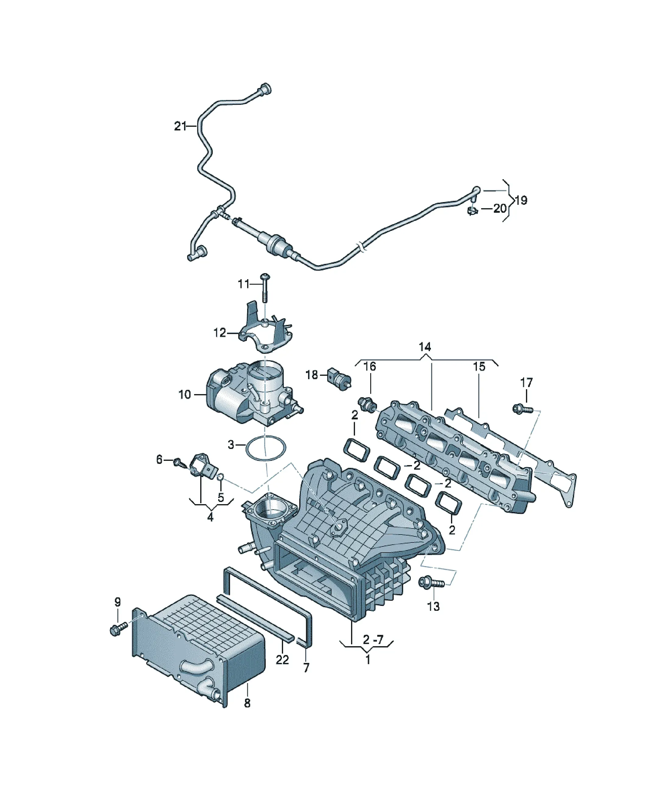 Intake manifold diagram