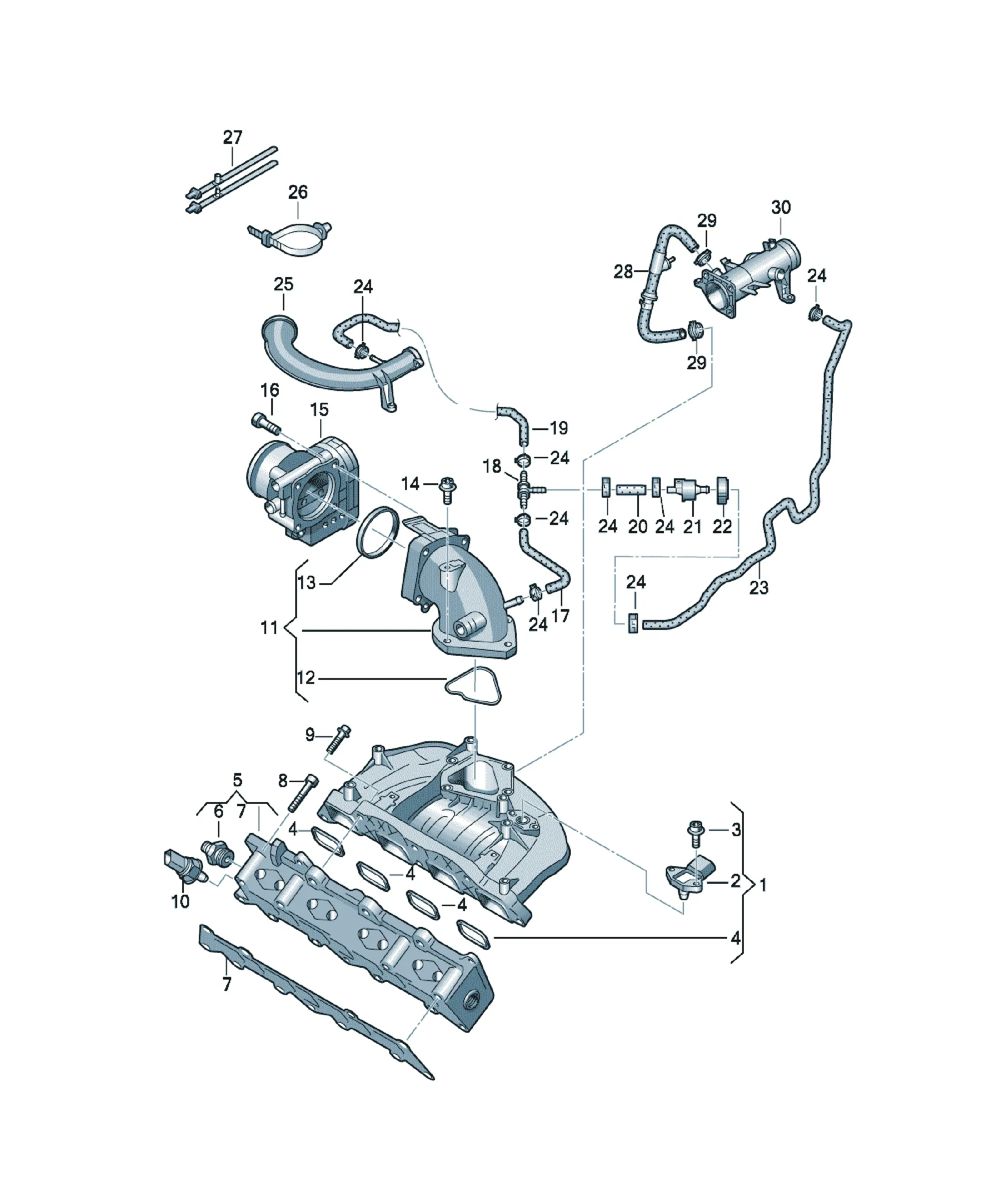 Intake system diagram
