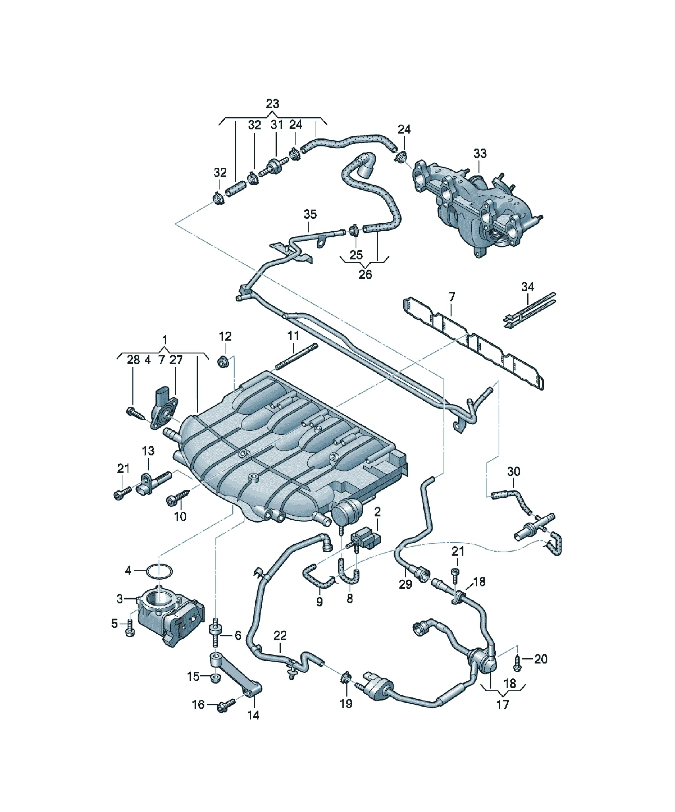 Intake system diagram
