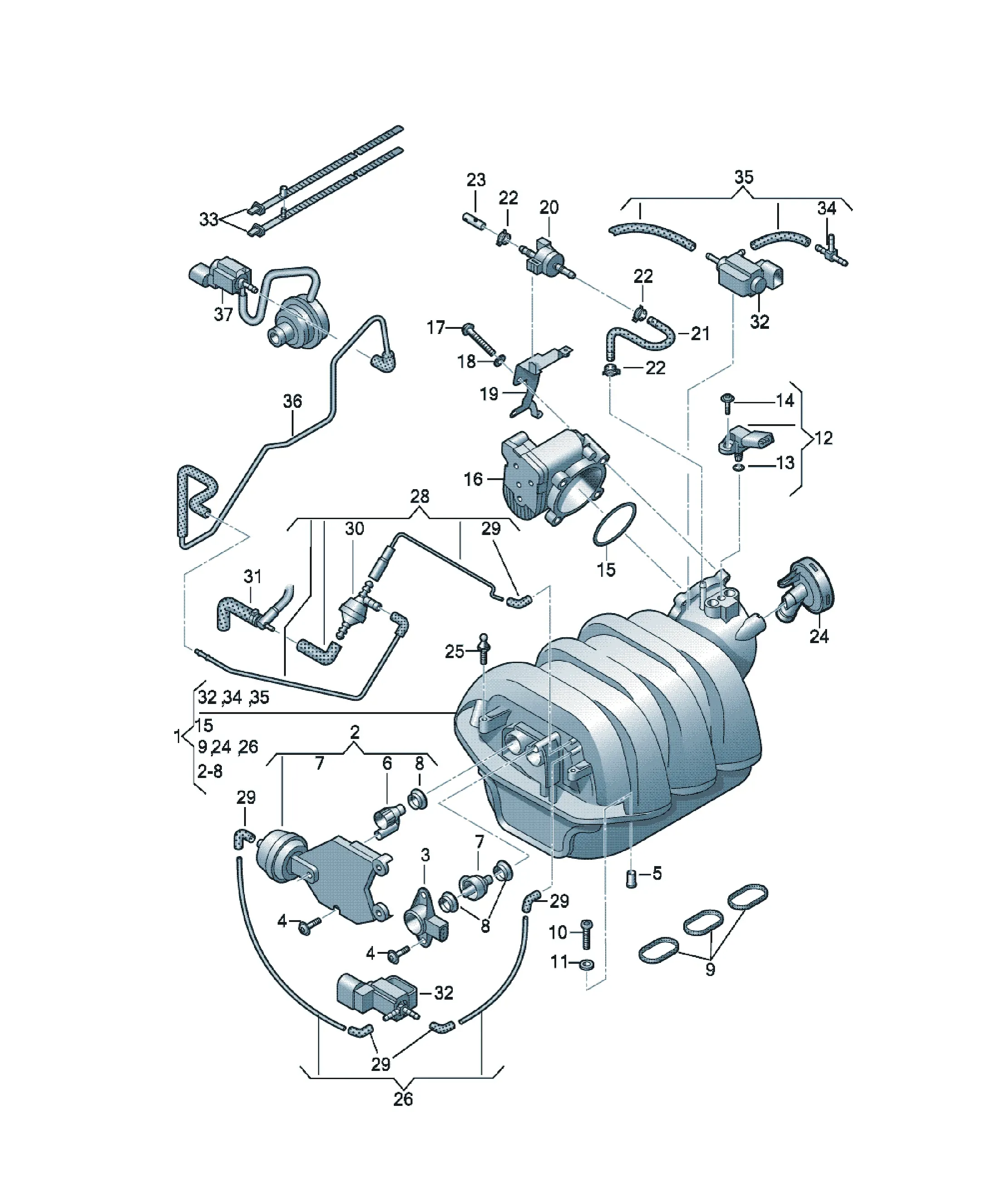 Intake system diagram