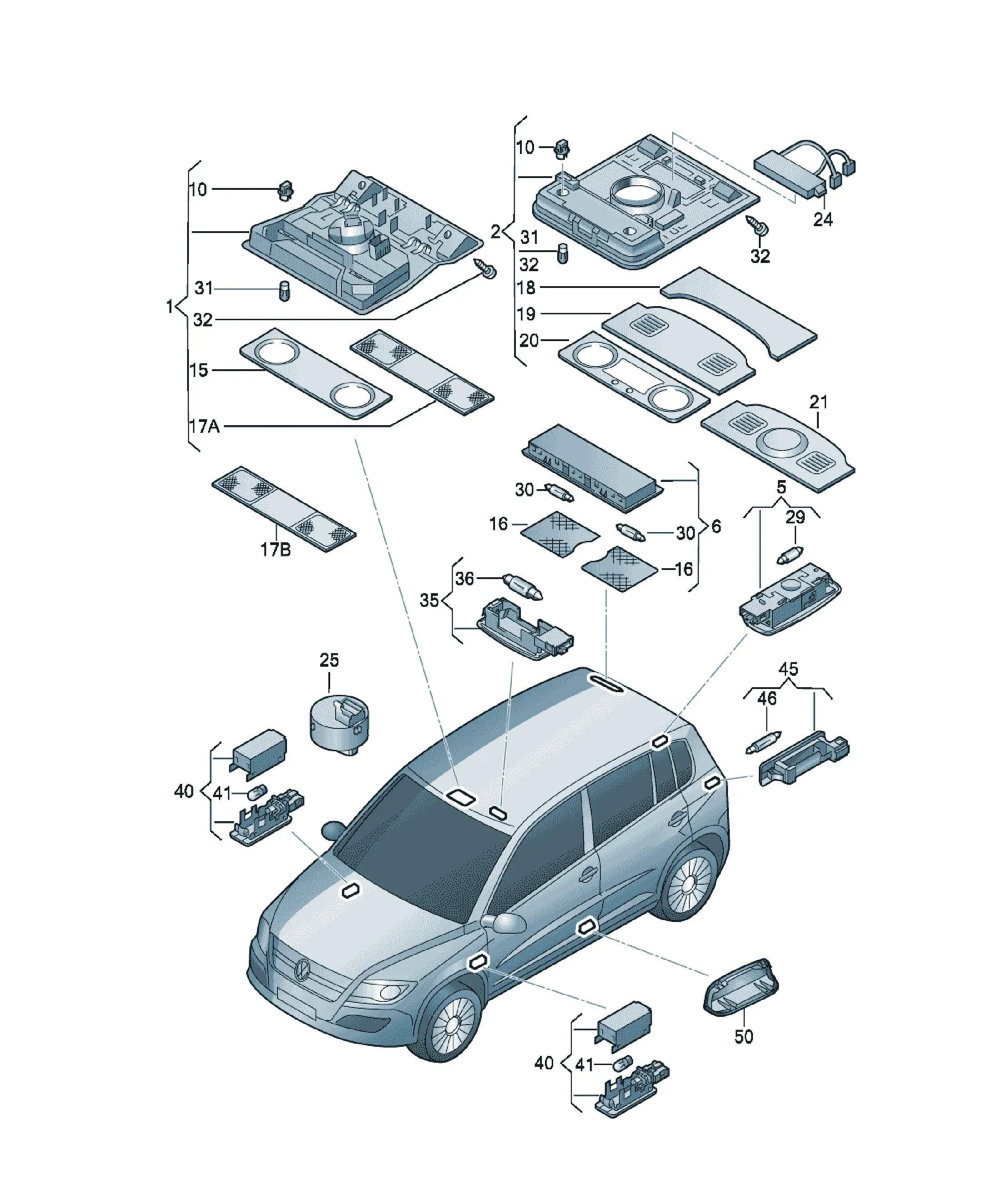Interior lamp diagram