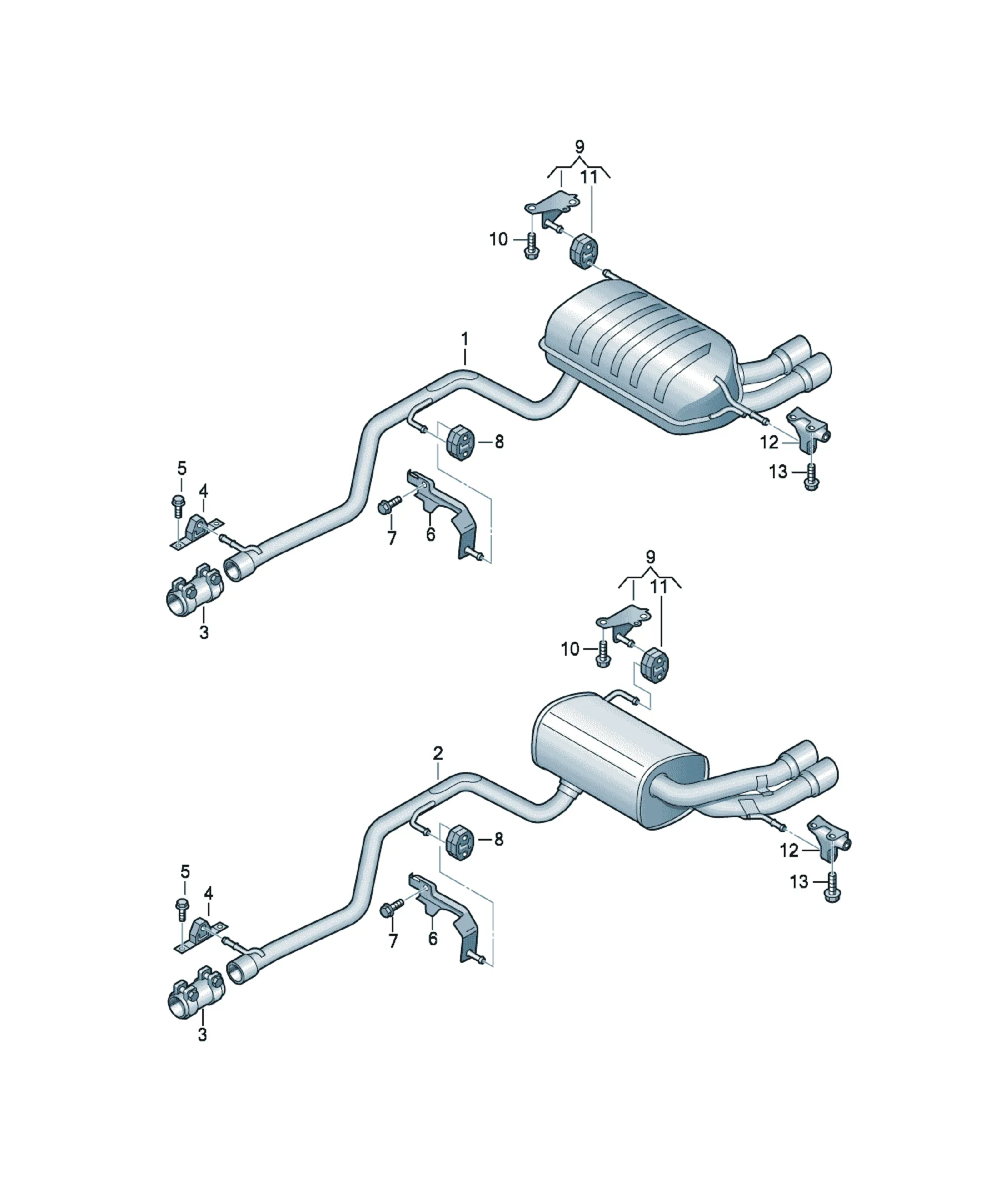 Exhaust system diagram