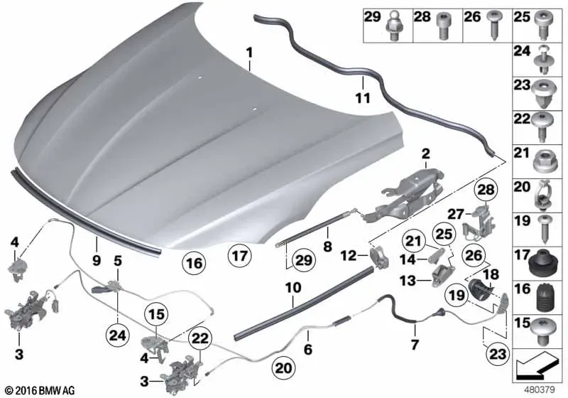 Hood and Accessories diagram