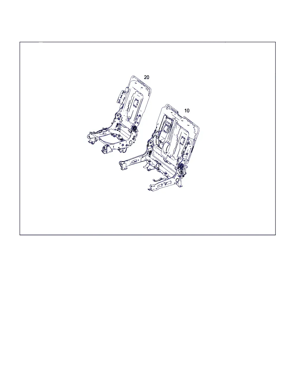 Driver Seat Frame diagram