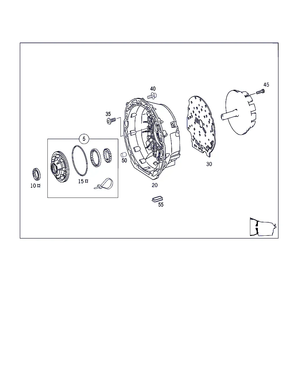 Torque Converter Housing and Oil Pump diagram
