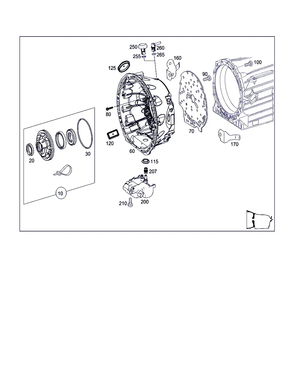 Torque Converter Housing and Oil Pump diagram