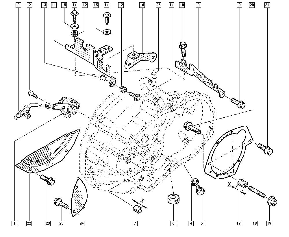 Transmission Housing diagram
