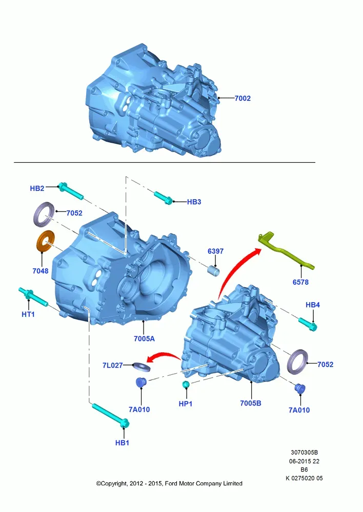 Manual Transmission Case diagram