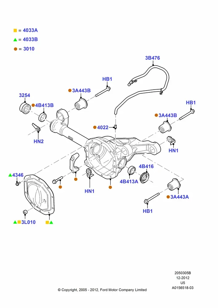 Front Axle Housing diagram