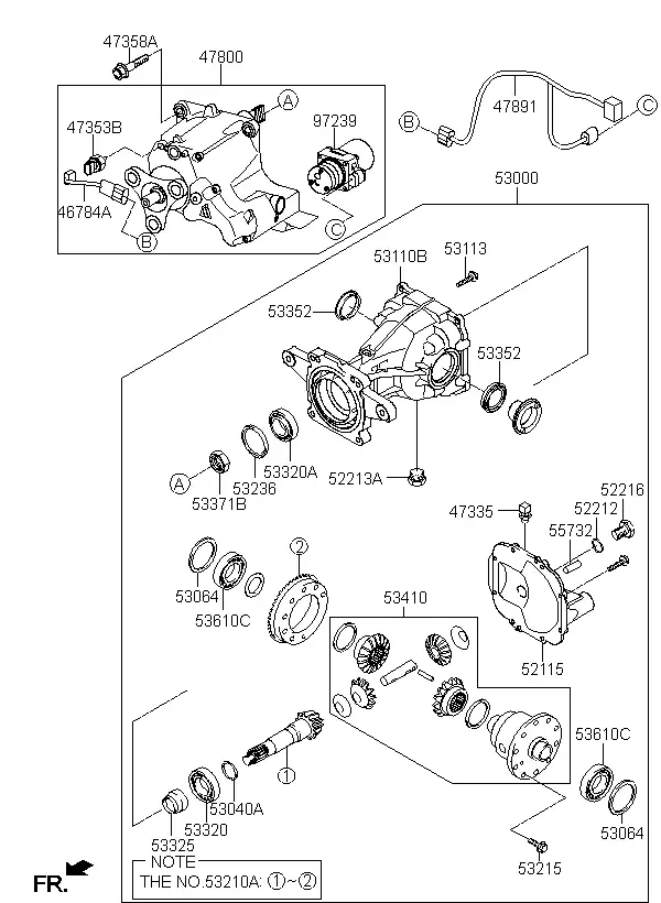 Rear Differential Housing diagram