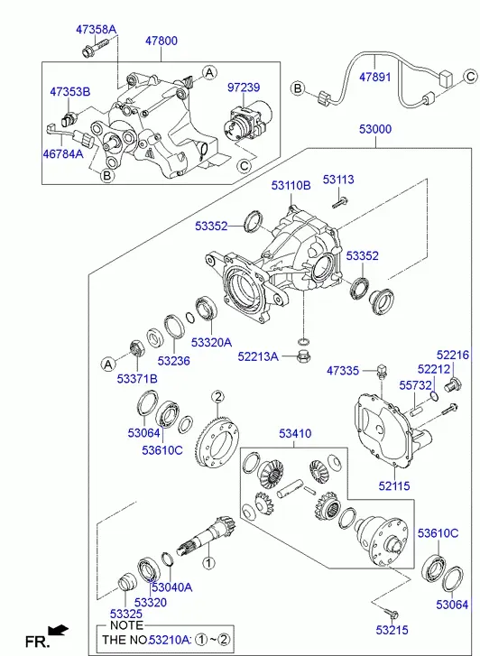 Rear Differential Housing diagram