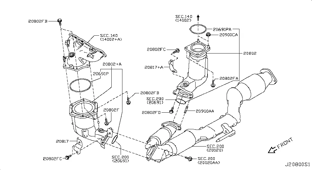 Three-Way Catalytic Converter diagram