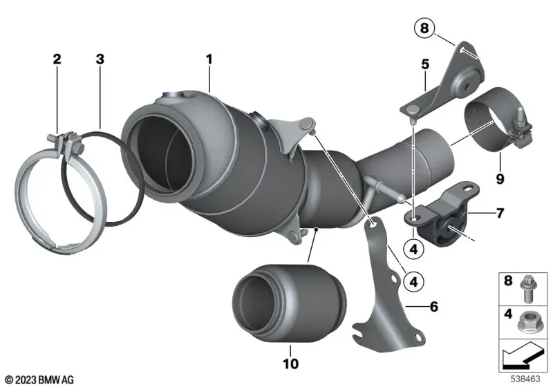 Close-Coupled Catalytic Converter diagram