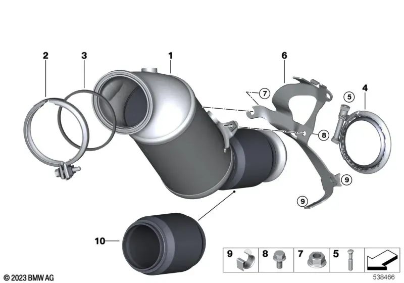 Close-Coupled Catalytic Converter diagram