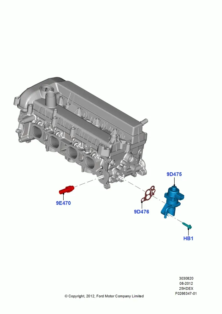 Exhaust Gas Recirculation Valve diagram