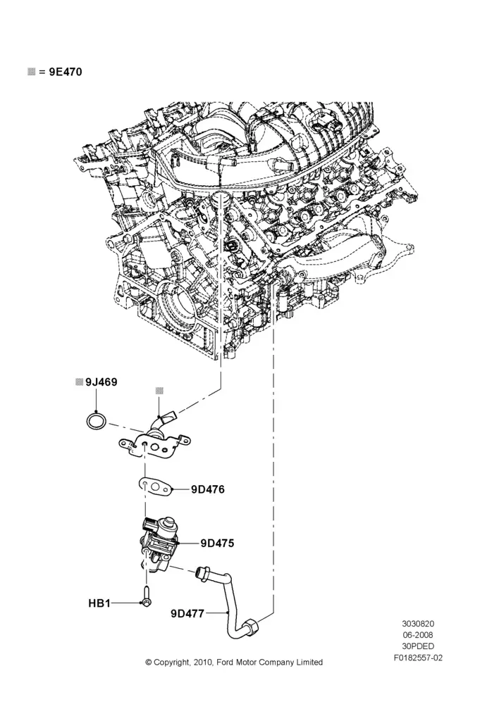 Exhaust Gas Recirculation Valve diagram