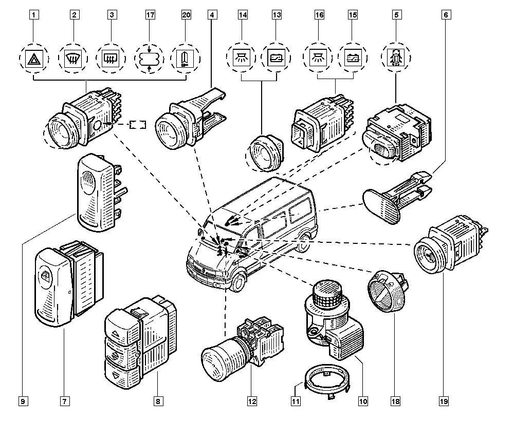 Door Switches and Buttons diagram