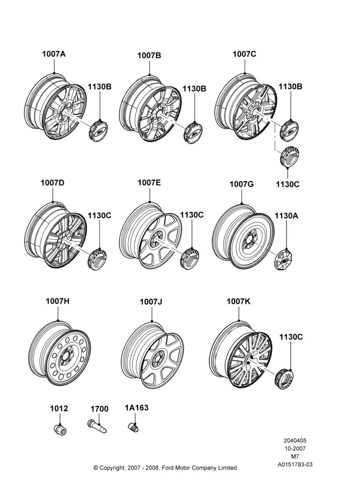 Wheels and Wheel Covers diagram
