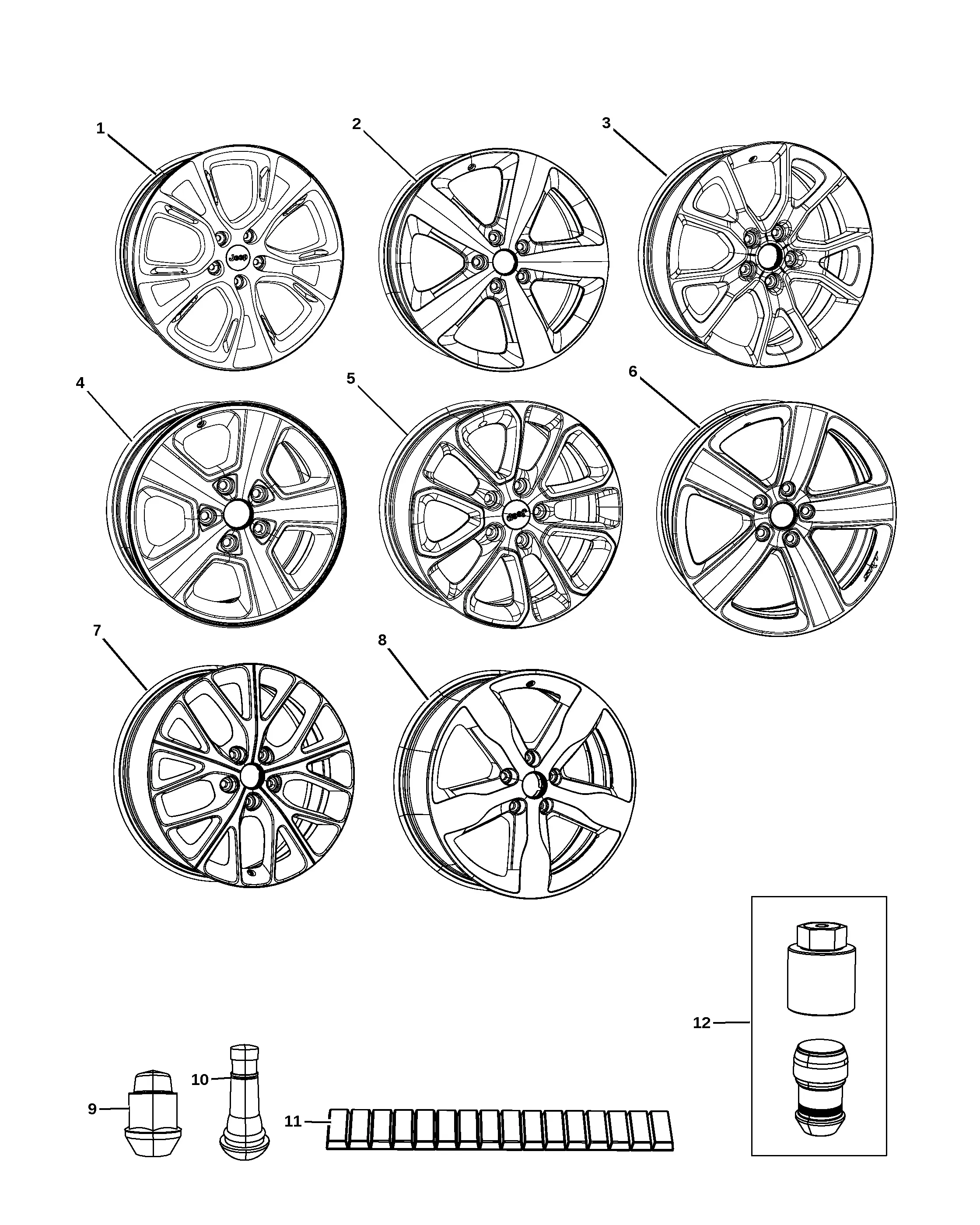 Wheels and Hardware diagram