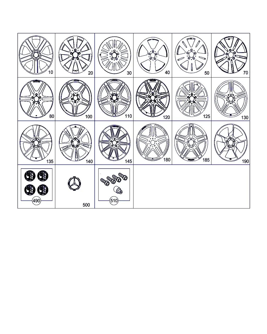 Wheels and Accessories diagram