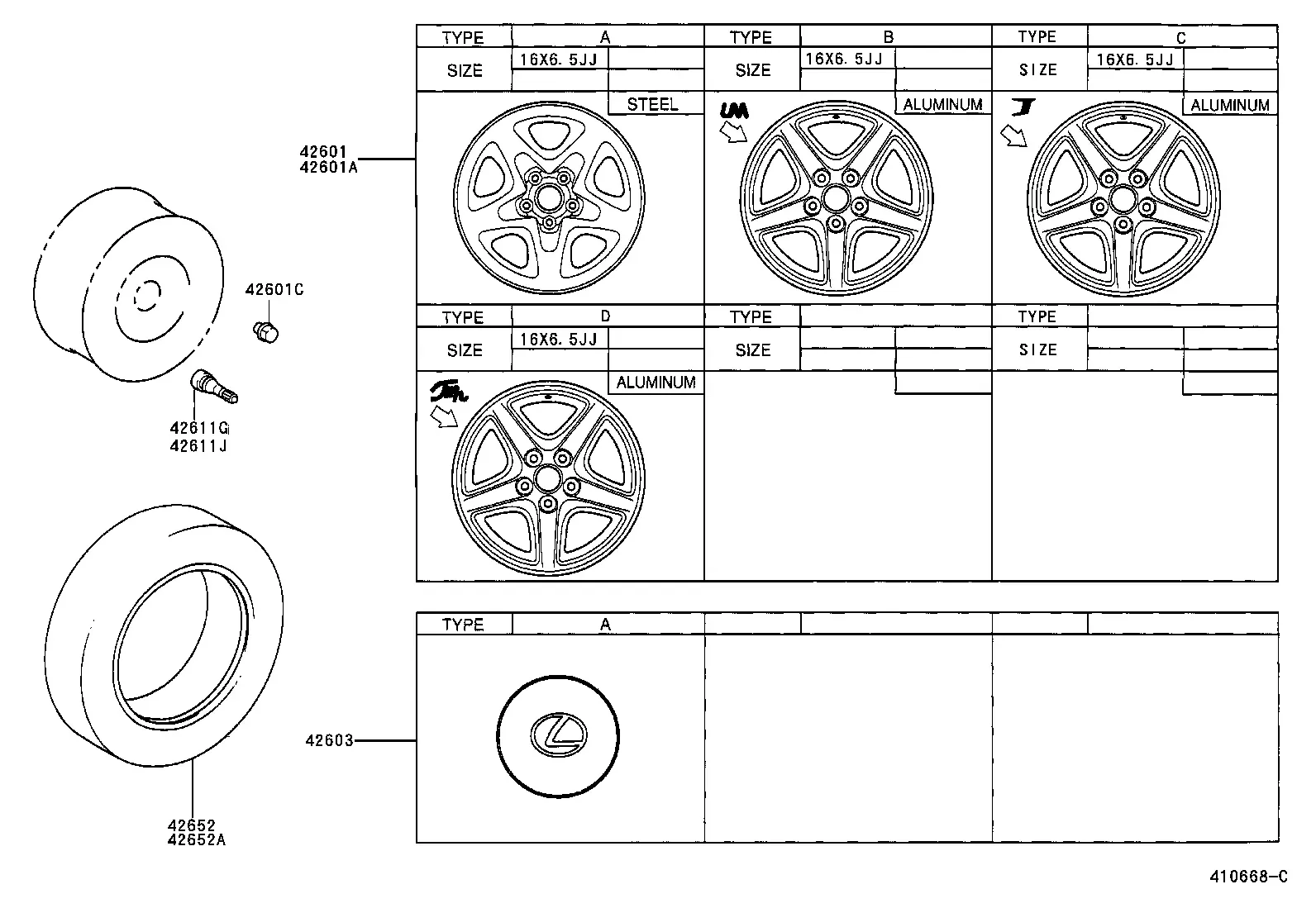 Wheel Disc and Hub Cap diagram