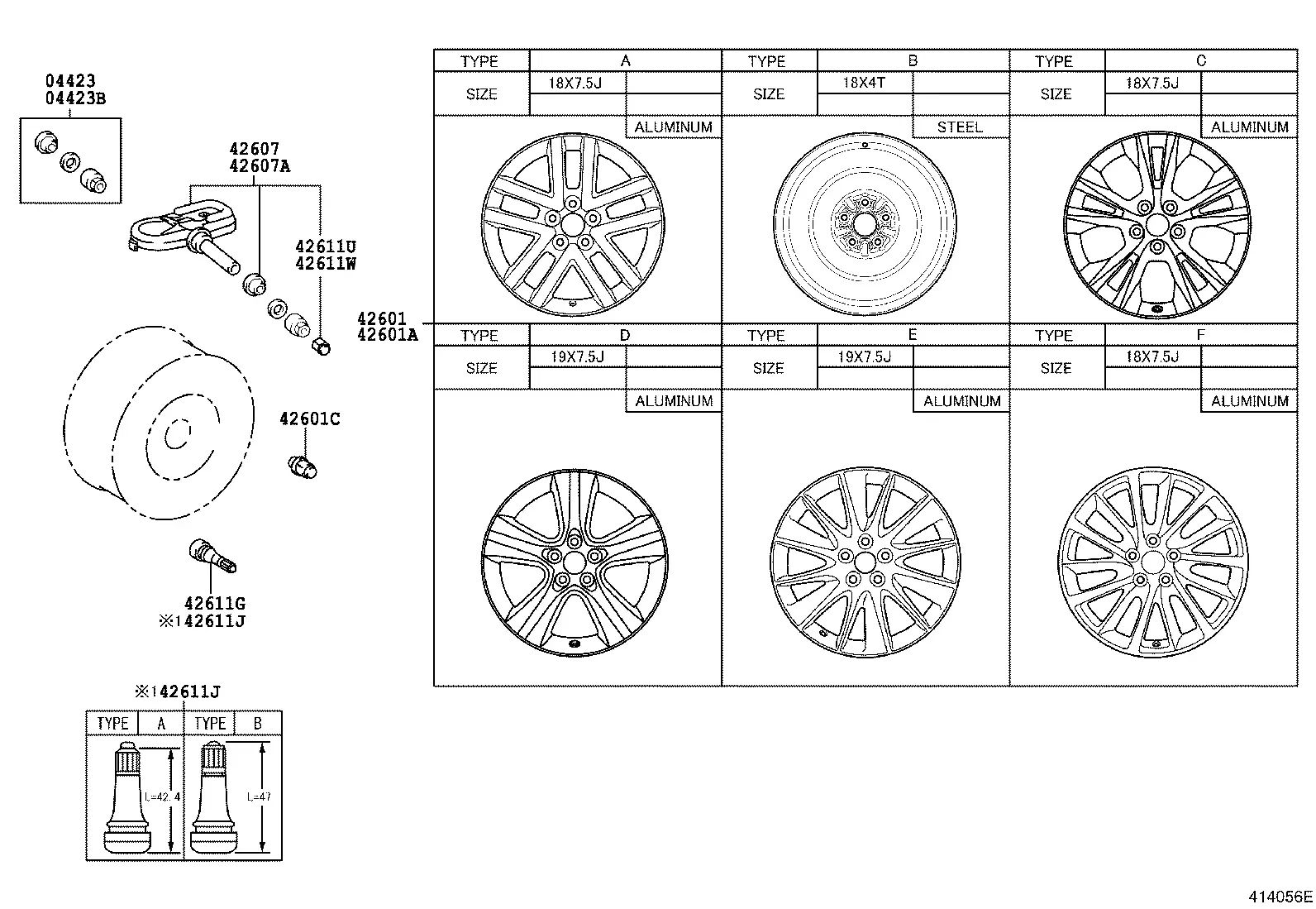 Wheel Disc and Hub Cap diagram