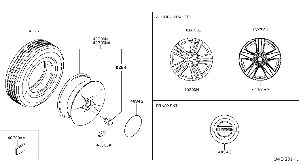 Aluminum Wheel and Tire diagram