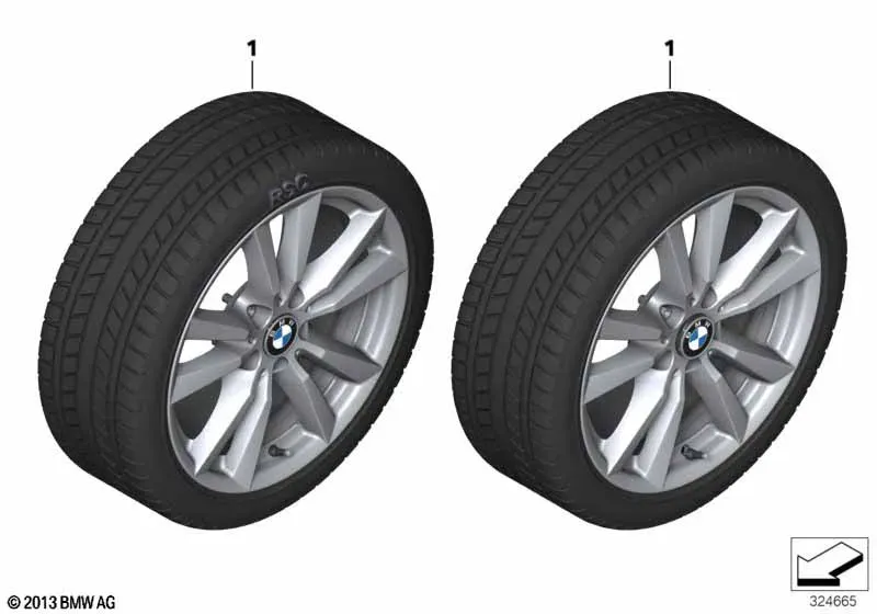 Winter Wheel Assembly 18" diagram