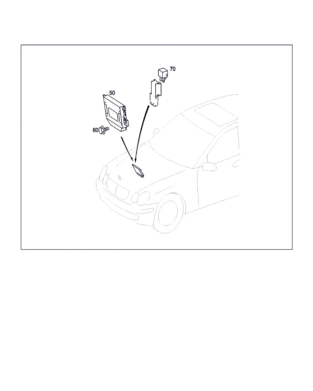 Switching Unit in Front Passenger Footwell diagram