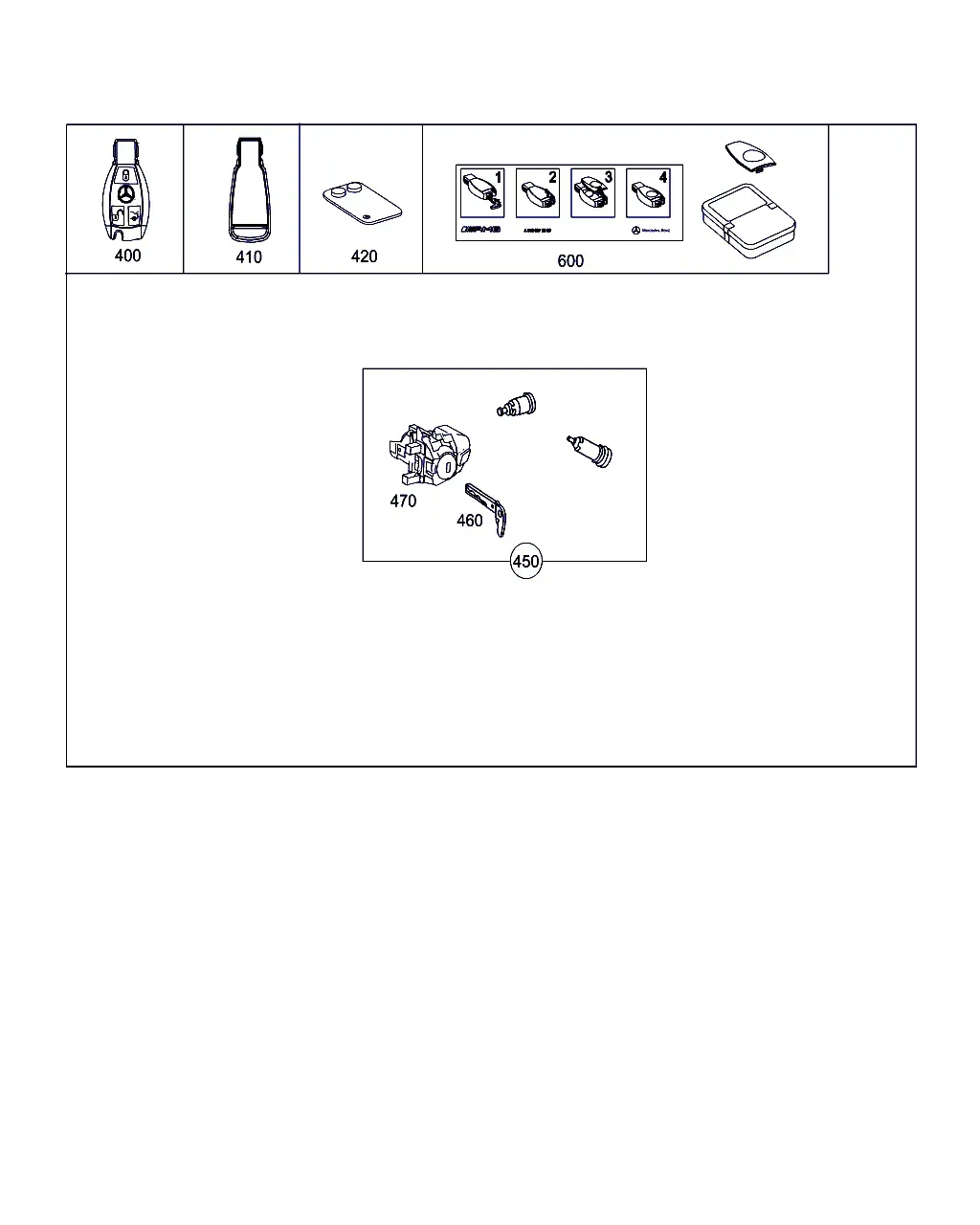 Key and Lock Cylinder Set diagram