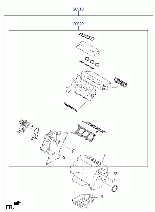Engine Gasket Kit diagram