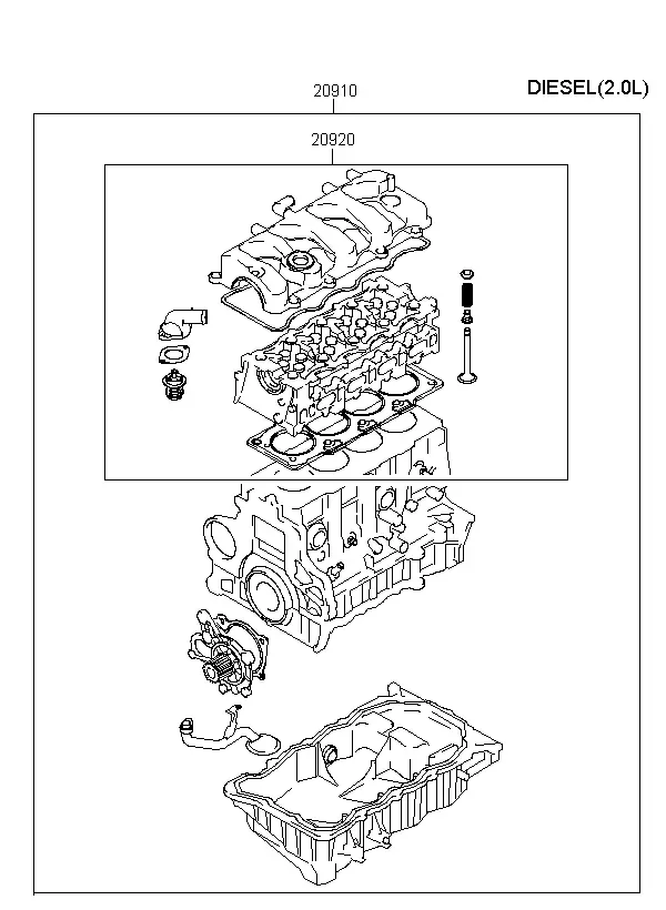 Engine Gasket Kit diagram
