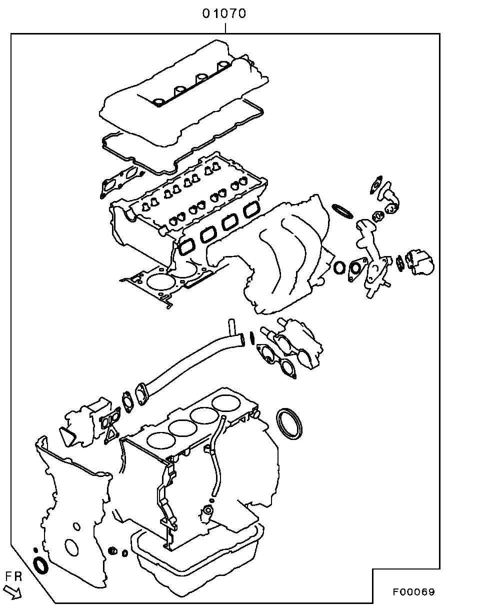 Engine Overhaul Gasket Kit diagram