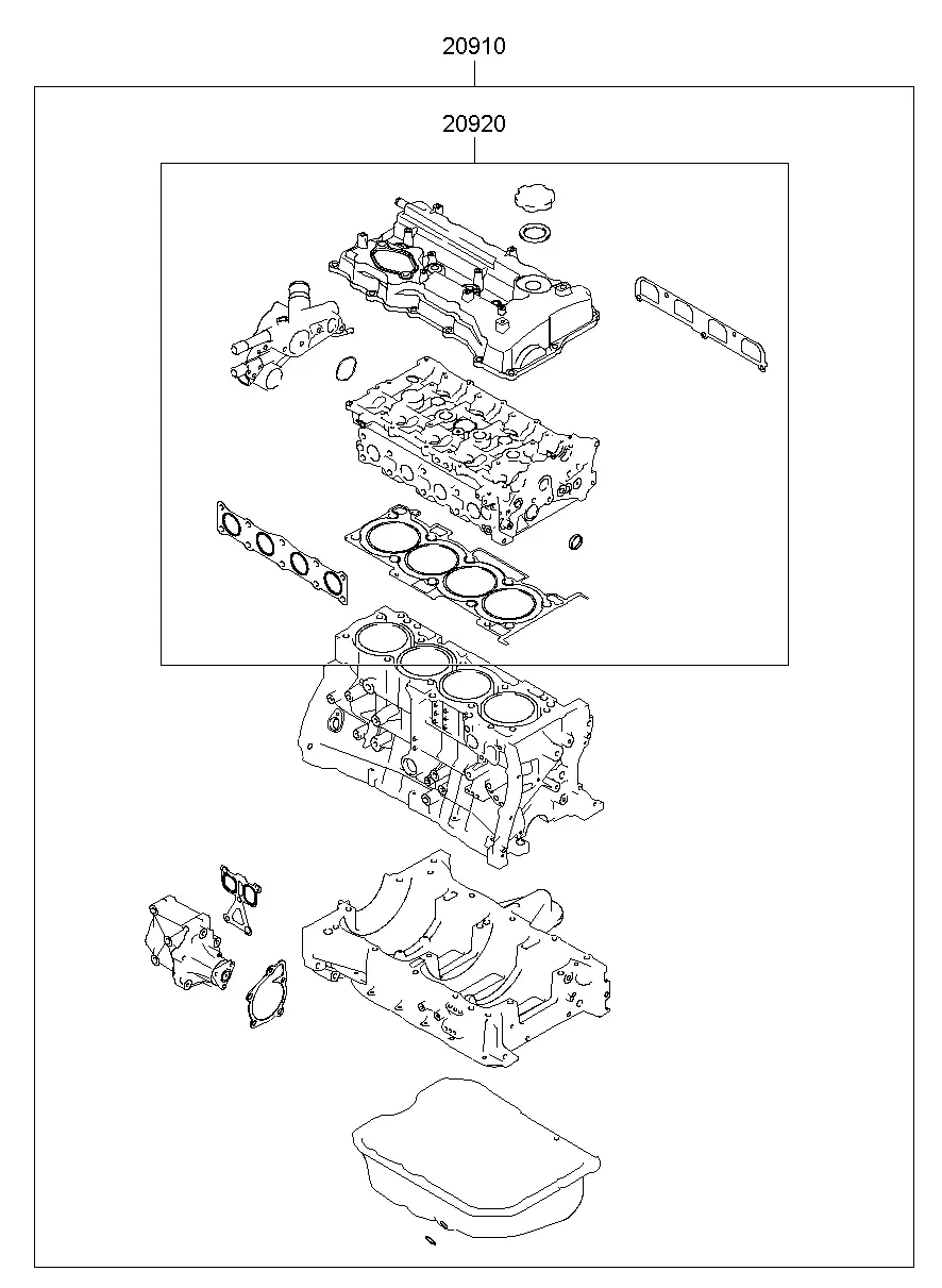 Engine Gasket Kit diagram