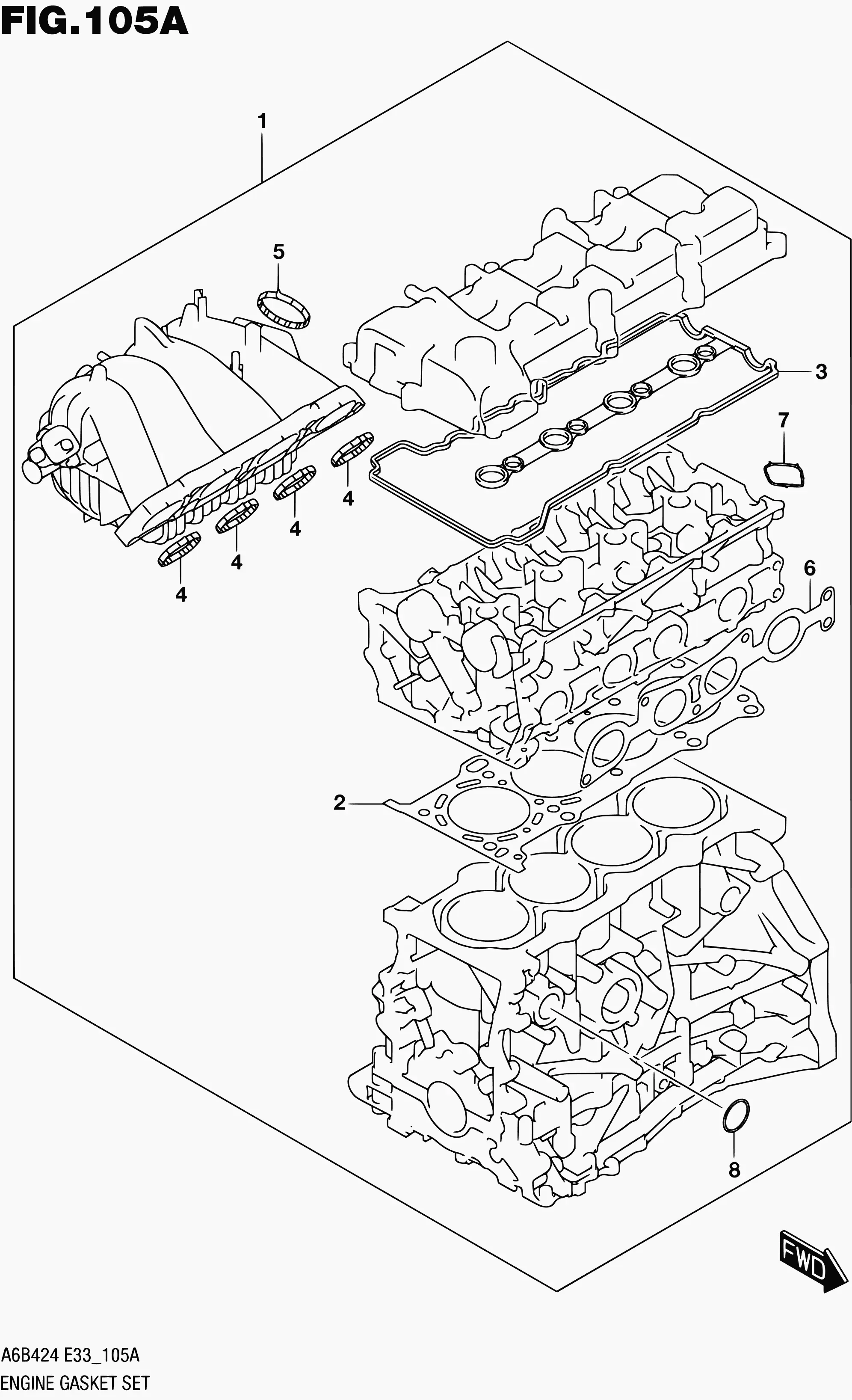 Engine Gasket Kit diagram