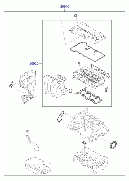 Engine Gasket Kit diagram